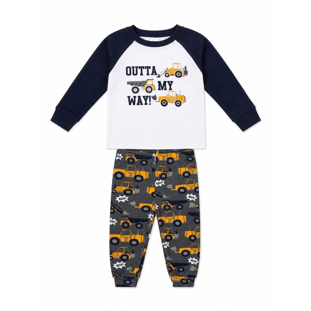 The Children’s Place Construction Pajama Set – “Outta My Way!” Construction Vehi
